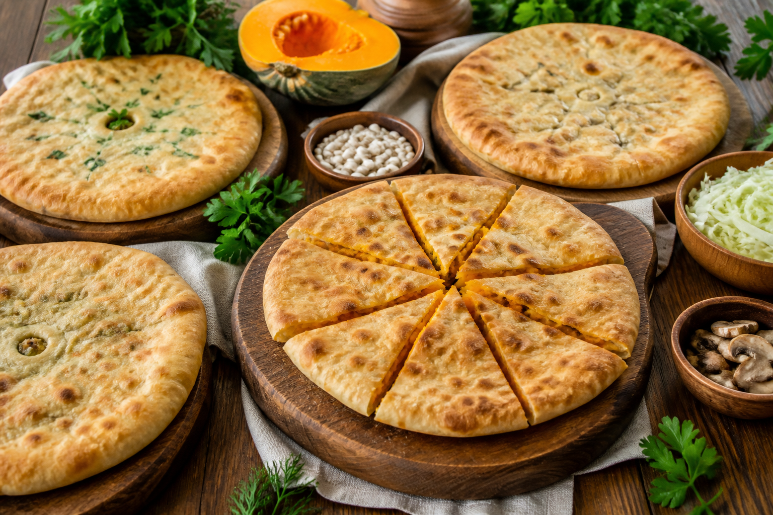 Постные осетинские пироги: начинки без мяса и сыра